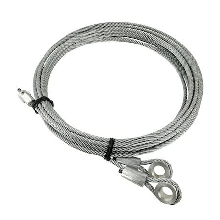 Fleet Engineers Cable Set, Roll-Up Door, Std10.00 In. Cable, 5/16 Cable Eye, 7 X 7 Galvanized 025-01078